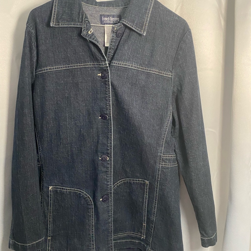 Beautiful Vintage FDJ Dark Wash Jean Jacket-Size 8